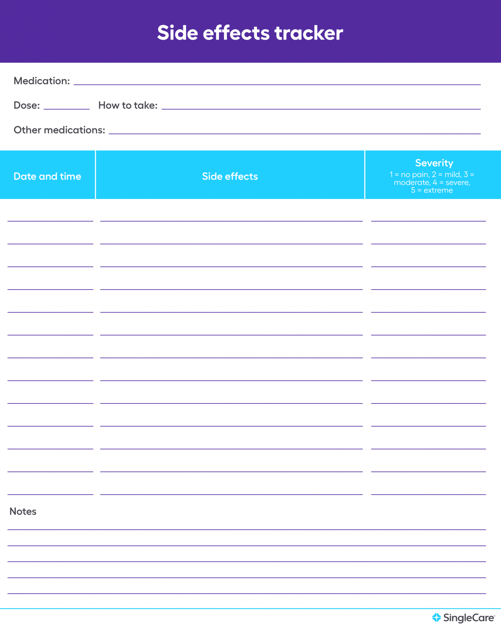 Free Medication List Templates For Patients And Caregivers