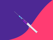 A needle and syringe: Wegovy injection site