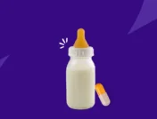 baby bottle next to a capsule - Adderall and breastfeeding