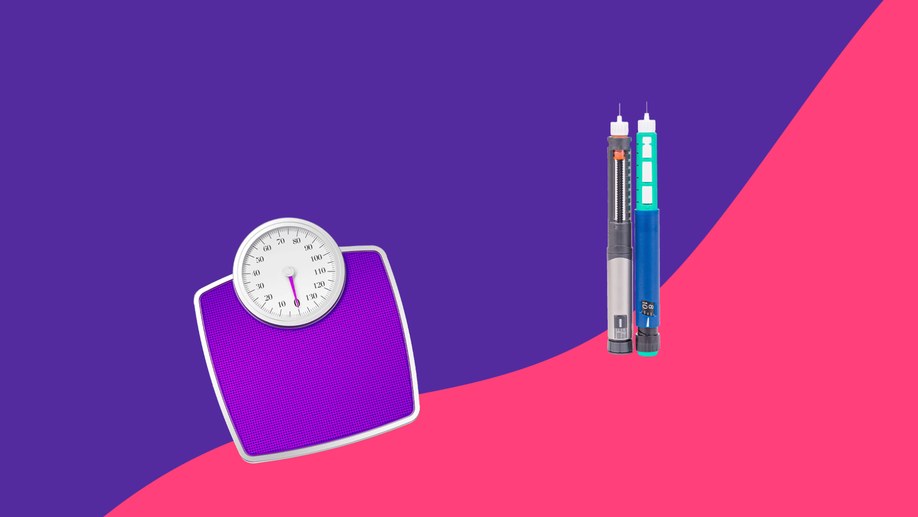 A scale and two injector pens for medication: How much weight can you lose in a month with Ozempic?