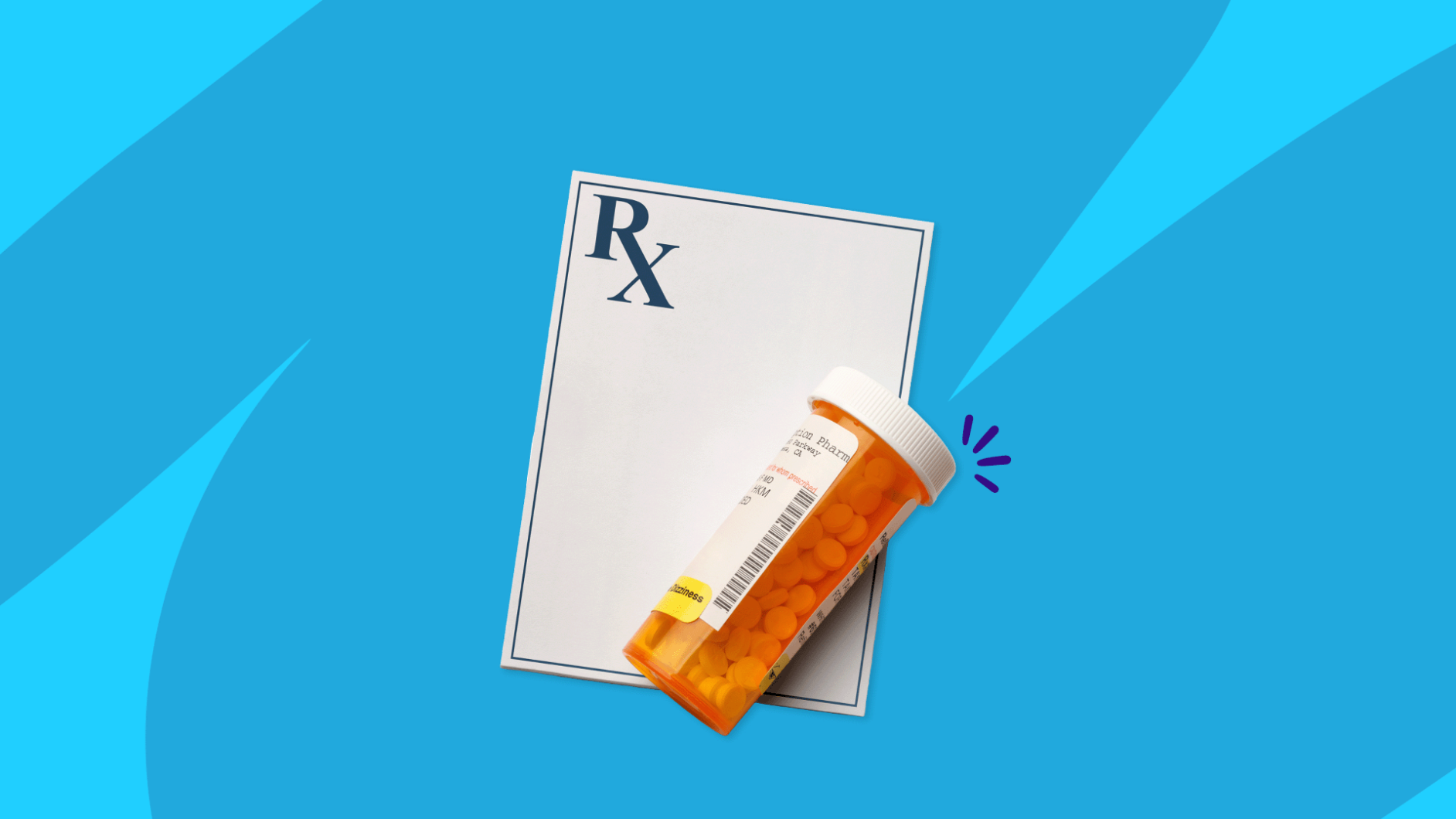 an Rx prescription pad and Rx pill bottle: Can you buy Adderall online?