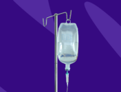 An IV bag hanging on a stand: Remicade biosimilar options for affordable treatment