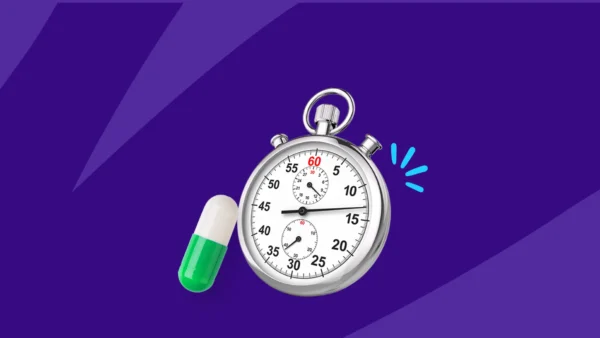A pill and a clock | how long does hydroxyzine last