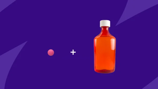 An ibuprofen tablet and cough syrup bottle: Can you take ibuprofen with Nyquil?
