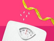 A body scale with a measuring tape and Rx tablets: Does Prozac cause weight gain?