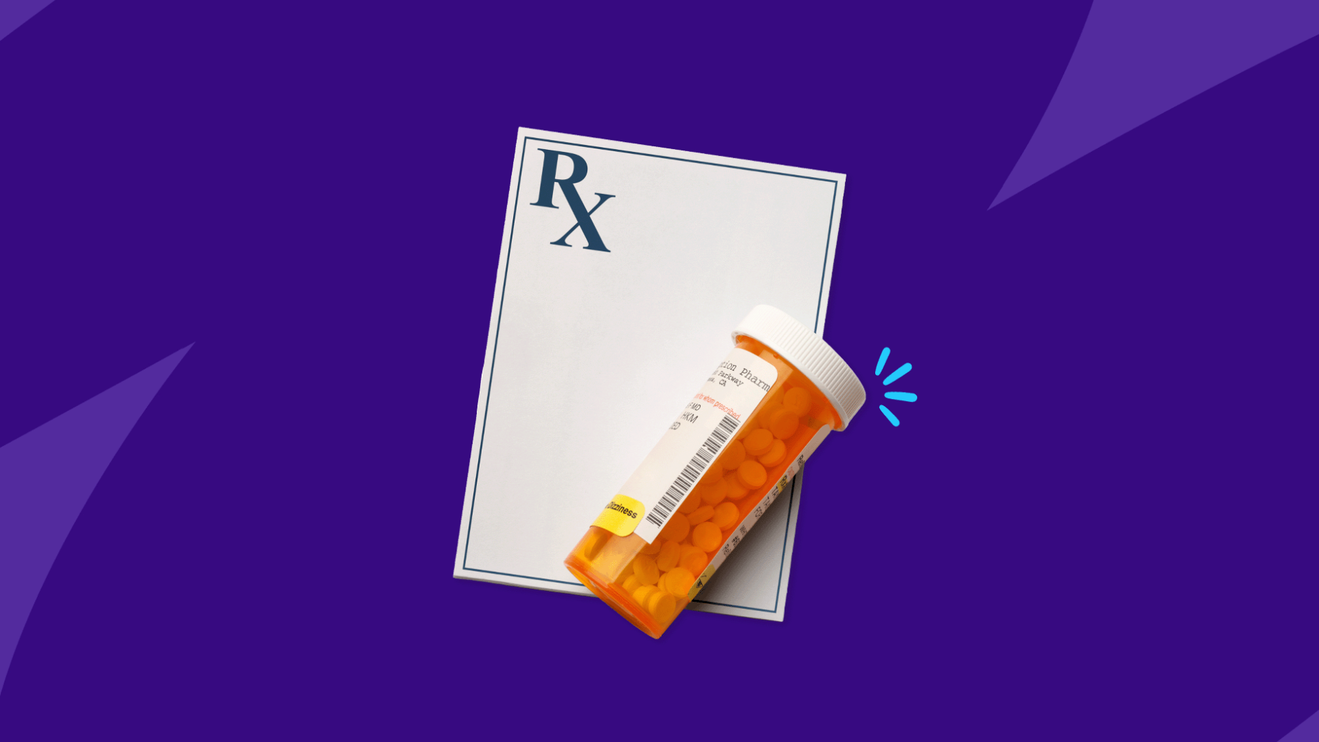 An Rx pill bottle and Rx prescription pad: Prednisone for gout