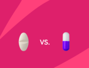 A tablet and a capsule with "vs." between them: Quviviq vs. Ambien: Differences, similarities & side effects