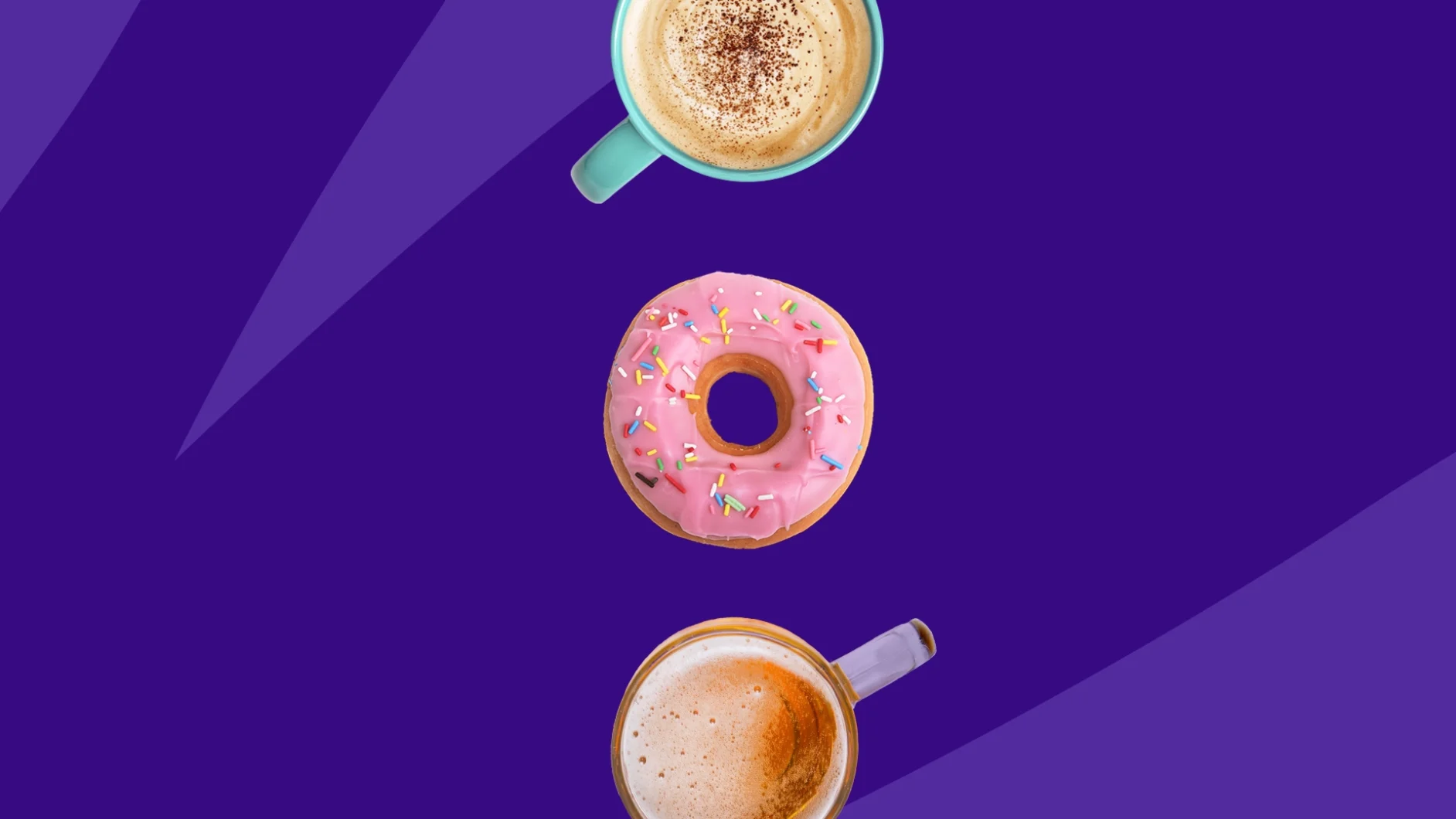 image of lattes and donuts - foods to avoid while taking Januvia