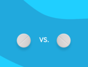 two pills comparing methocarbamol and Tylenol