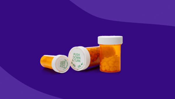 Three Rx pill bottles: Elavil (amitriptyline) alternatives