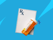 An Rx pill bottle and prescription pad: Amoxicillin dose for kids