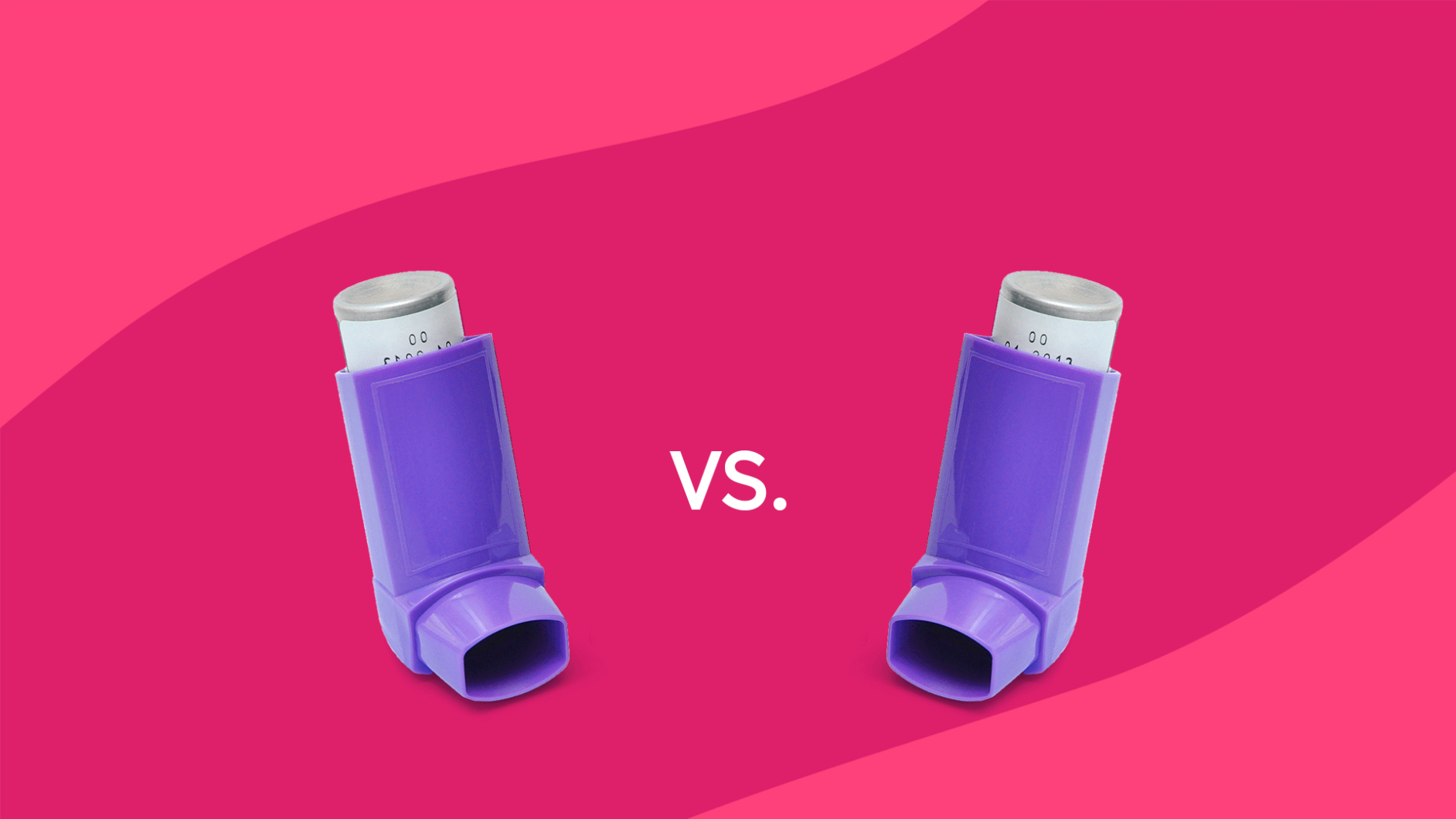 Two inhalers with "vs." between them: Trelegy vs. Spiriva