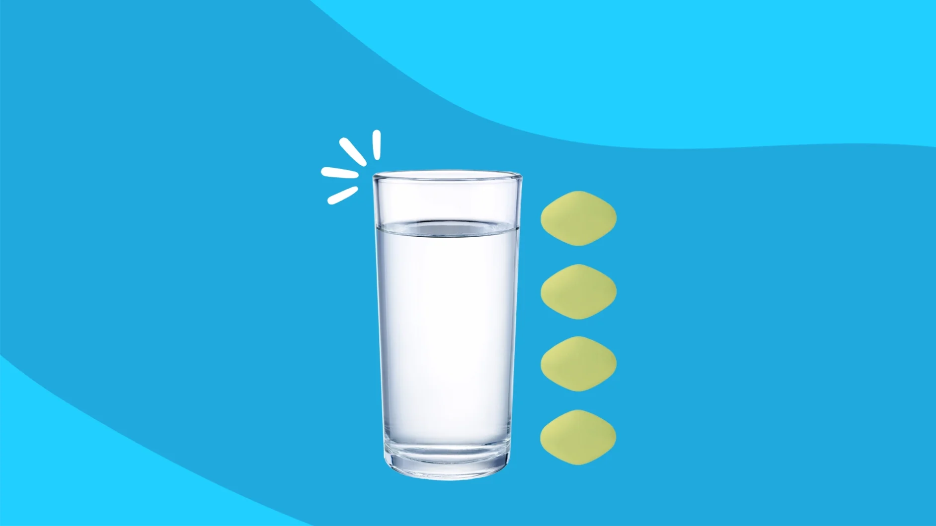 glass of water next to tablets - how much water should you drink when taking Farxiga