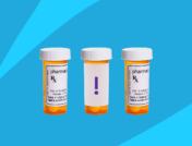 Rx pill bottles representing hydroxyzine and melatonin