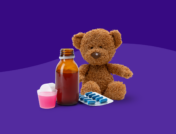 A teddy bear and some medicine: Amoxicillin for kids