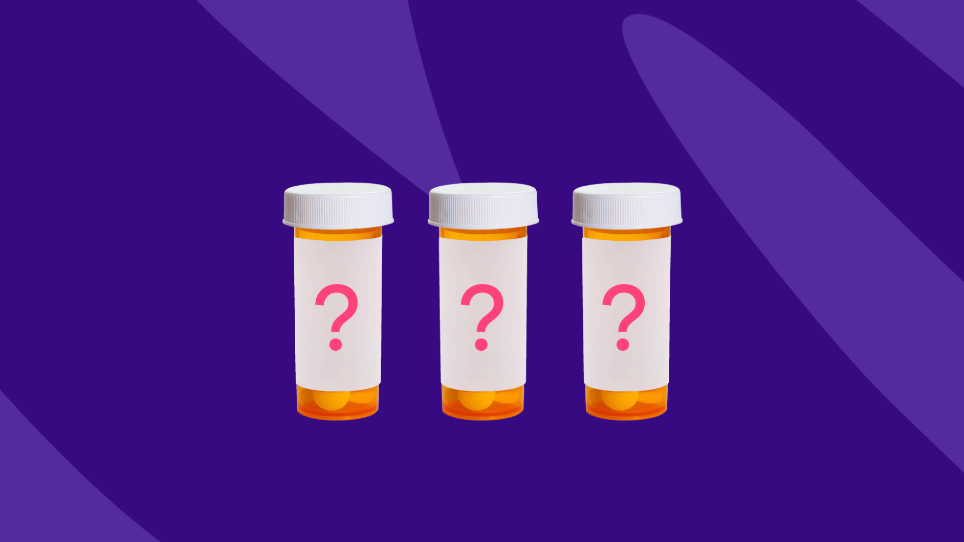 Three prescription bottles with question marks on each: Can you take glimepiride and metformin together?