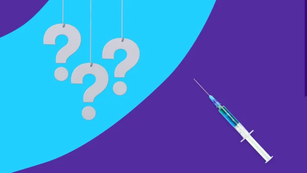 Question marks and a syringe | Will compounded semaglutide be banned?