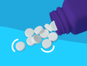 A pill bottle spilling out round white pills: Can you overdose on propranolol?